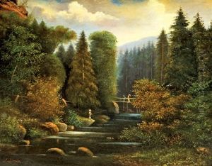 Potok V Lese by Alois Kirnig