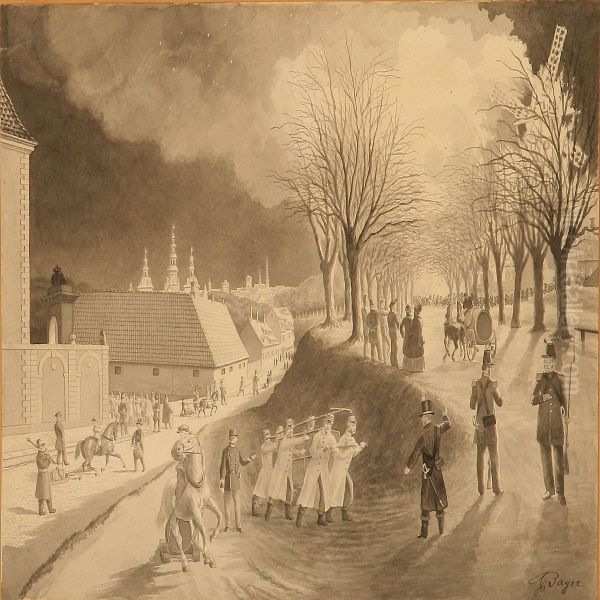 A Fire By Oster Voldgade, Copenhagen - view 1