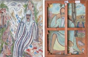 Homme En Blanc/un Saint Homme by Jecheskel David Kirschenbaum