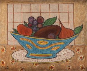 Martwa Natura Z Owocami by Jecheskel David Kirschenbaum