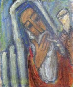 Le Rabin (recto/verso) by Jecheskel David Kirschenbaum
