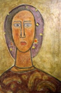 Tete De Femme by Jecheskel David Kirschenbaum