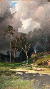Herannahendes Gewitter by Aleksandr Aleksandrovich Kiselev