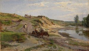 Down By The Stream by Aleksandr Aleksandrovich Kiselev