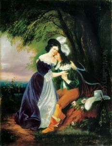 Szerelmesek (lovers) by Karoly Kisfaludi