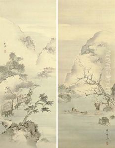 Chinese Scholars' Amusements In Spring And Autumn (pair) Chinese Scholars' Amusements In Spring And Autumn (pair)