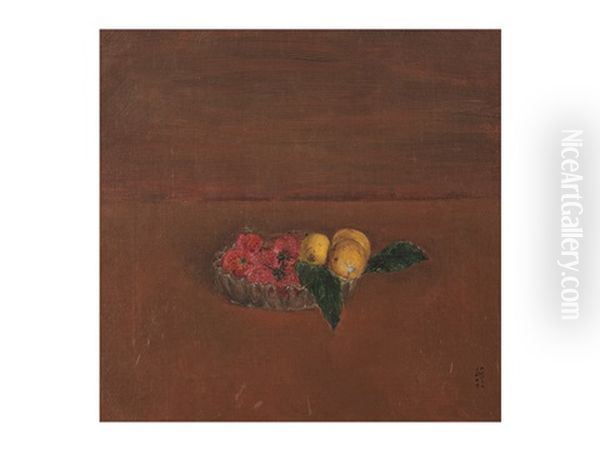 Still Life Of Loquat, Strawberry And Geumann Dish - view 1