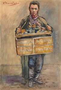 Street Vendor by Solomon Yakovlevich Kishinevsky