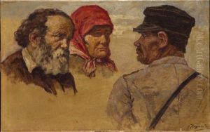 Three Portraits by Solomon Yakovlevich Kishinevsky