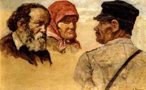 Etude De Trois Tetes by Solomon Yakovlevich Kishinevsky