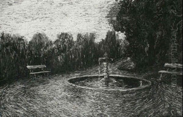 Brunnen In Einem Park - view 1