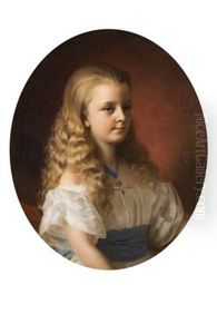 Portrait Of A Girl by Jozsef Kiss