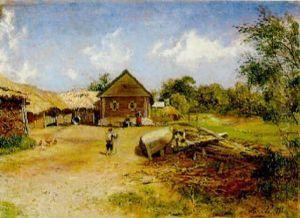 Une Ferme by Alexandre Alexandrovitch Kisseliev