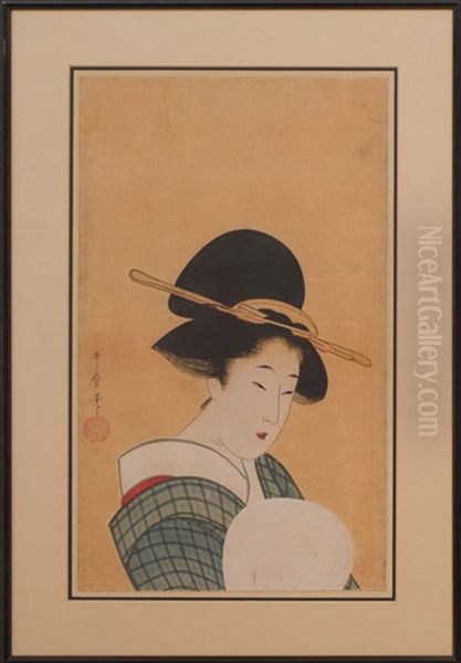 Courtesan With Fan - view 1