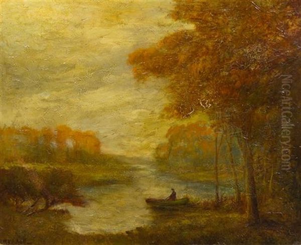 Boater At Dusk - view 1