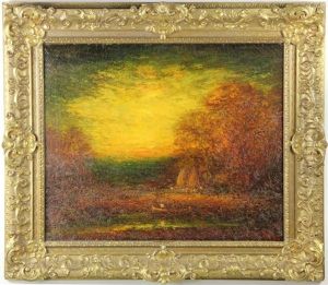 Indian Encampment by Hudson Mindell Kitchell