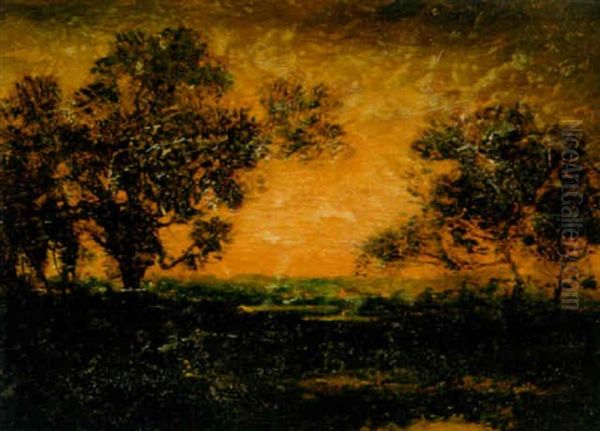 Landscape With Distant Houses - view 1