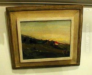 Landscape, Sunset by Hermann Bayer