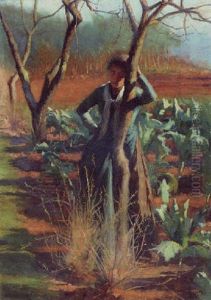 Girl In A Cabbage Field