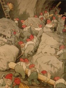 I Tomtegruvan by Theodor Kittelsen