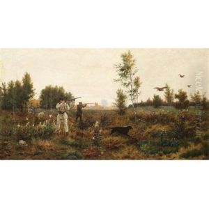 Hunting For Young Pheasant by Aleksei Danilovich Kivshenko
