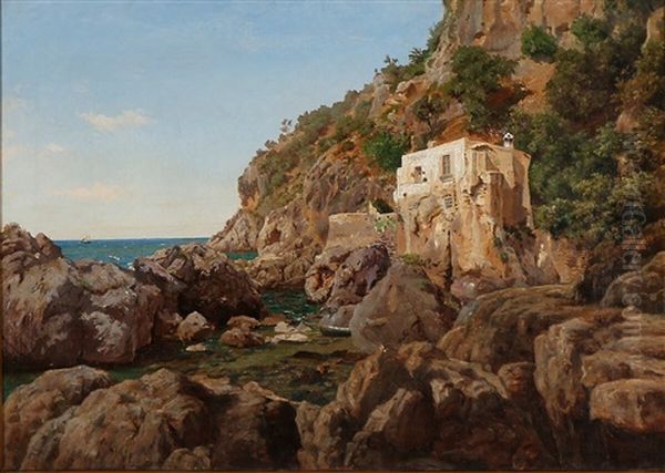 Southern Coastal Scenery With A Villa - view 1
