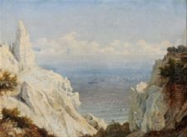 Danish Coastal Scene From Mons Klint - view 1
