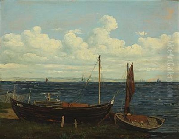 Scenery With Fishing Boats On The Beach - view 1
