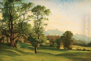 Landschaft In Sudtirol by Anton Edvard Kjeldrup