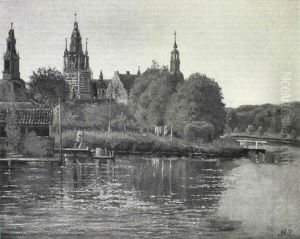 Udsignfra Posen Mod Frederiksborg Slot by Anton Edvard Kjeldrup