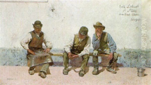 Three Workmen At Rest - view 1