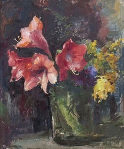 Ljus Amaryllis I Glas
