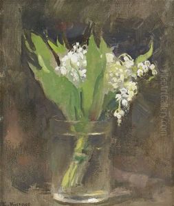 Stilleben Med Liljekonvaljer by Esther Kjerner
