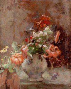 Stilleben Med Blommor by Esther Kjerner