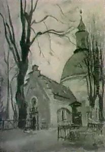 Senhost Vid Solna Kyrka by Esther Kjerner