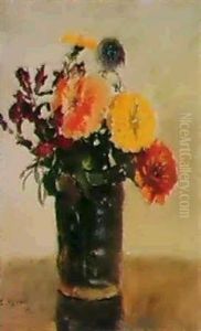Vas Med Blommor by Esther Kjerner