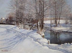 Wintersonne An Der Wurm by Hans (Johann) Klatt