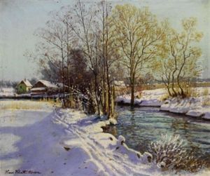 Sonniger Wintertag An Der Wurm by Hans (Johann) Klatt