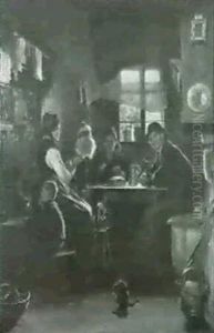 Feierabend In Der Bauernstube by Christian Klaus