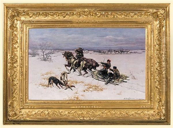 Hunting With Greyhounds - view 1