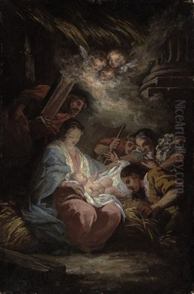 The Adoration Of The Shepherds by Francisco Bayeu Y Subias