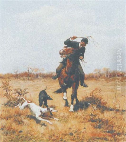 Landschaft Mit Reiter Und Hunden - view 1
