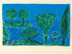 Sechs Baume Am Wasser by Paul Klee