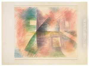 Hauser Am Kreuzweg by Paul Klee
