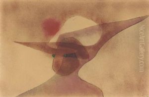 Dame In Breiten Hut (lady In A Wide-brimmed Hat) by Paul Klee