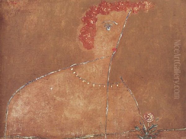 Dame Mit Collier - view 1