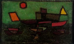 Abfahrender Dampfer by Paul Klee