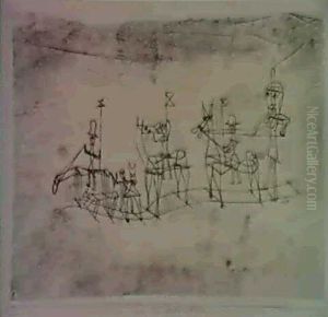 Festzug Auf Schienen by Paul Klee
