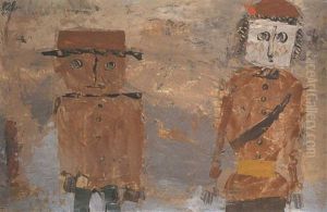 Herbstliches Brautpaar by Paul Klee