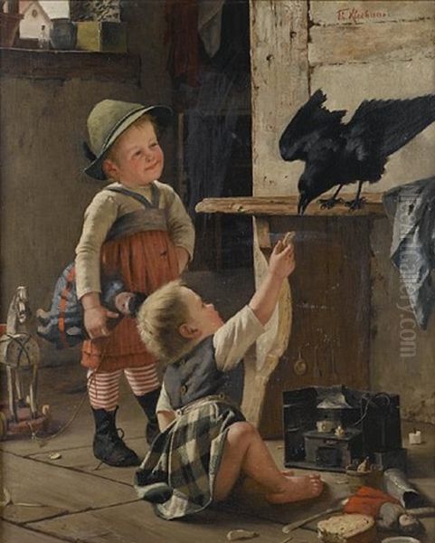 Feeding The Pet Jackdaw - view 1